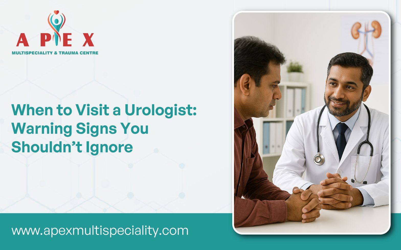 urologist doctor with patient